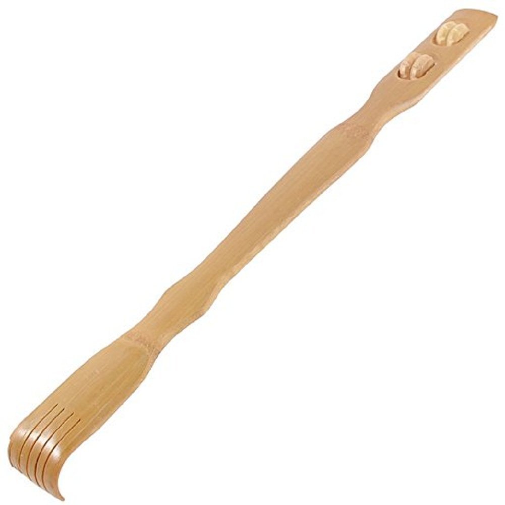 G&D Wooden Bamboo Massager Back Scratcher with Body Stick Roller for Neck/Back/Shoulder Massage,Valentine Day Gifts