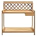 Giantex Potting Bench Garden Potting Benches Outdoor Planting and Gardening Work Station Solid Wood Construction Potting Table with Side Drawer and Rack Shelves 44