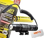 Nitecore MH12 1000 Lumens Cree XM-L2 Rechargeable LED Tactical Flashlight with Tube Rail Mount