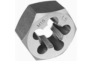 Yamesh M16 x 1.5 Hex Die Rethreading Die Thread Die Carton Steel for Right Hand
