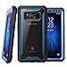 i-Blason Case for Galaxy S8 Active 2017 Release, Ares Full-body Rugged Clear Bumper Case with Built-in Screen Protector (Not Fit Regular Galaxy S8/S8 Plus) (Black/Blue)