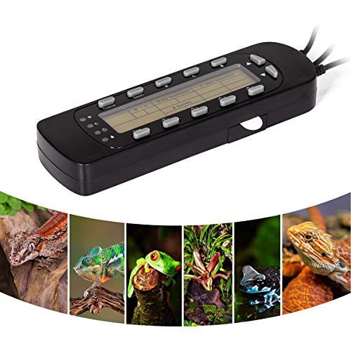 PETSPIONEER Temperature & Humidity Controller Reptile Timer, Dual Stage ...