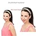 MERRYLIGHT Hair Braids Elastic Hairband Braid Hairband Braid Hairband(Dark Brown-4)