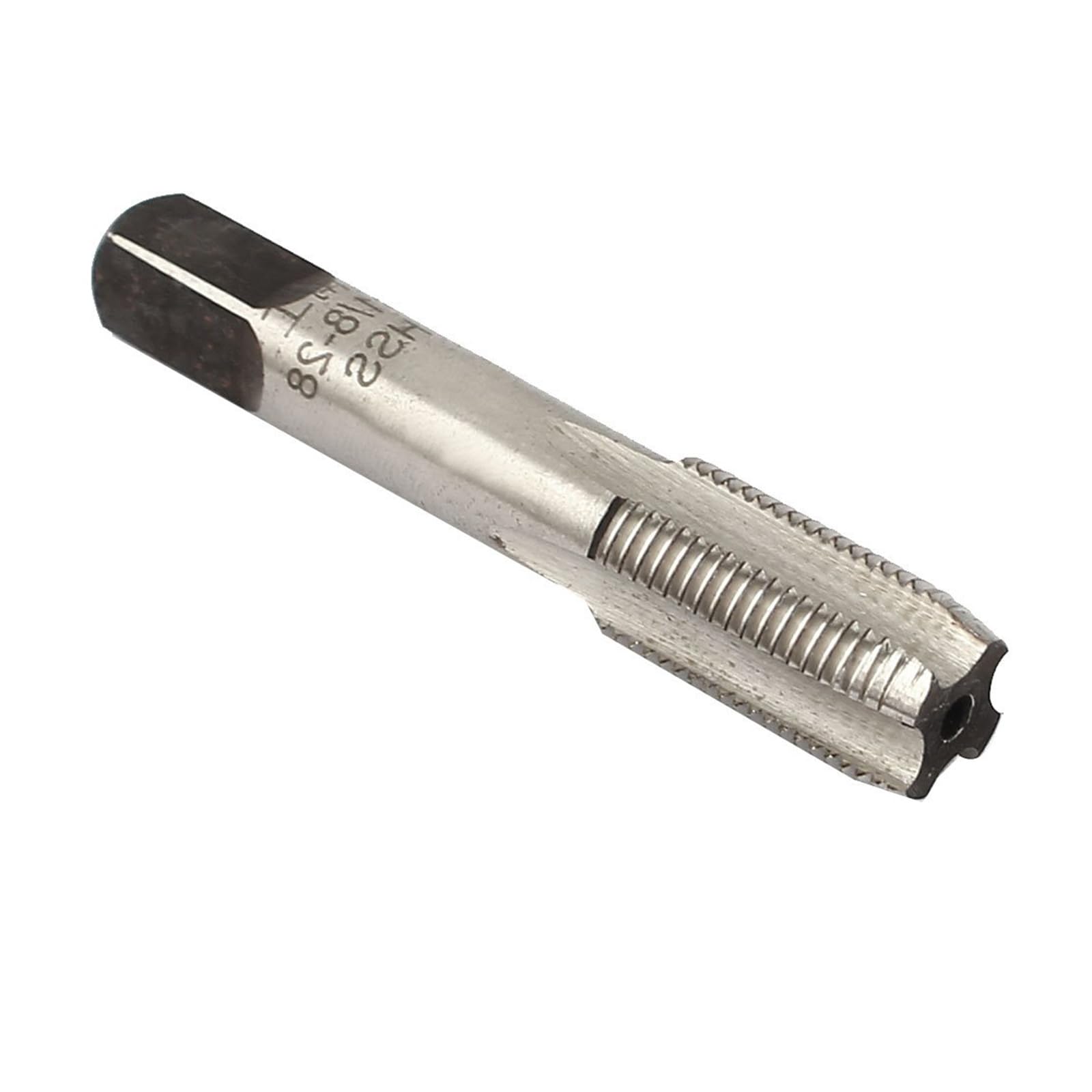 MACHSWON Pipe Thread Tap G1/8, 55 Degree 4 Flutes HSS High Speed Steel Cylindrical Machine Threading Tap for Clean and or Re-Thread Damaged or Jam Pipe Threads, 1pcs