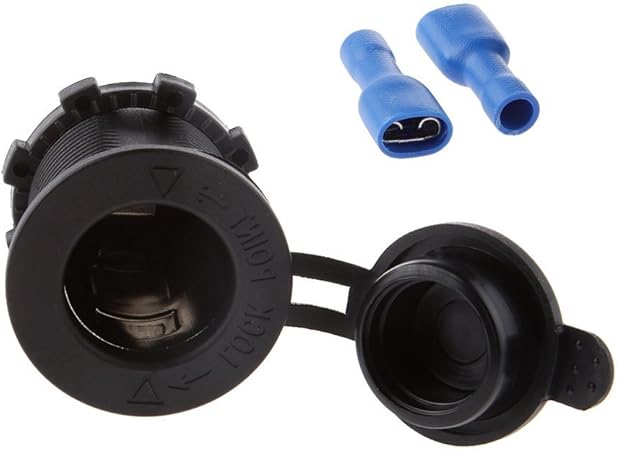 Amazon 12v 車 シガーライターソケット 電源アダプタ コンセント 防水 バイク電装用プラグコード 車 バイク