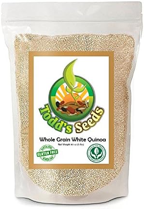 Todd's Seeds, Quinoa, Five Pounds, Premium Royal White Quinoa Bulk