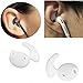 Ear Gels Earplugs Coverage for Samsung Galaxy S6/S6 Edge Stereo Headset Earphones, OCARLY Silicone Cover Ear Gels with Wing Anti Slip Sport Hook for SAMSUNG S6 S7 Edge Headphones 4 Pairs (white)