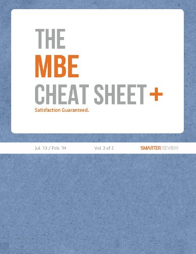 Download The MBE Cheat Sheet Plus (Vol. 2 of 2)