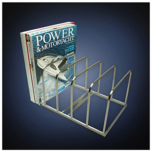 ArtsOnDeskModern Art Section-Combinable File Sorter St207 Stainless Steel Satin Finish Magazine Holder Binder Mail Letter Document Memo Book Organizer Stand Rack Desk Office Accessory Christmas