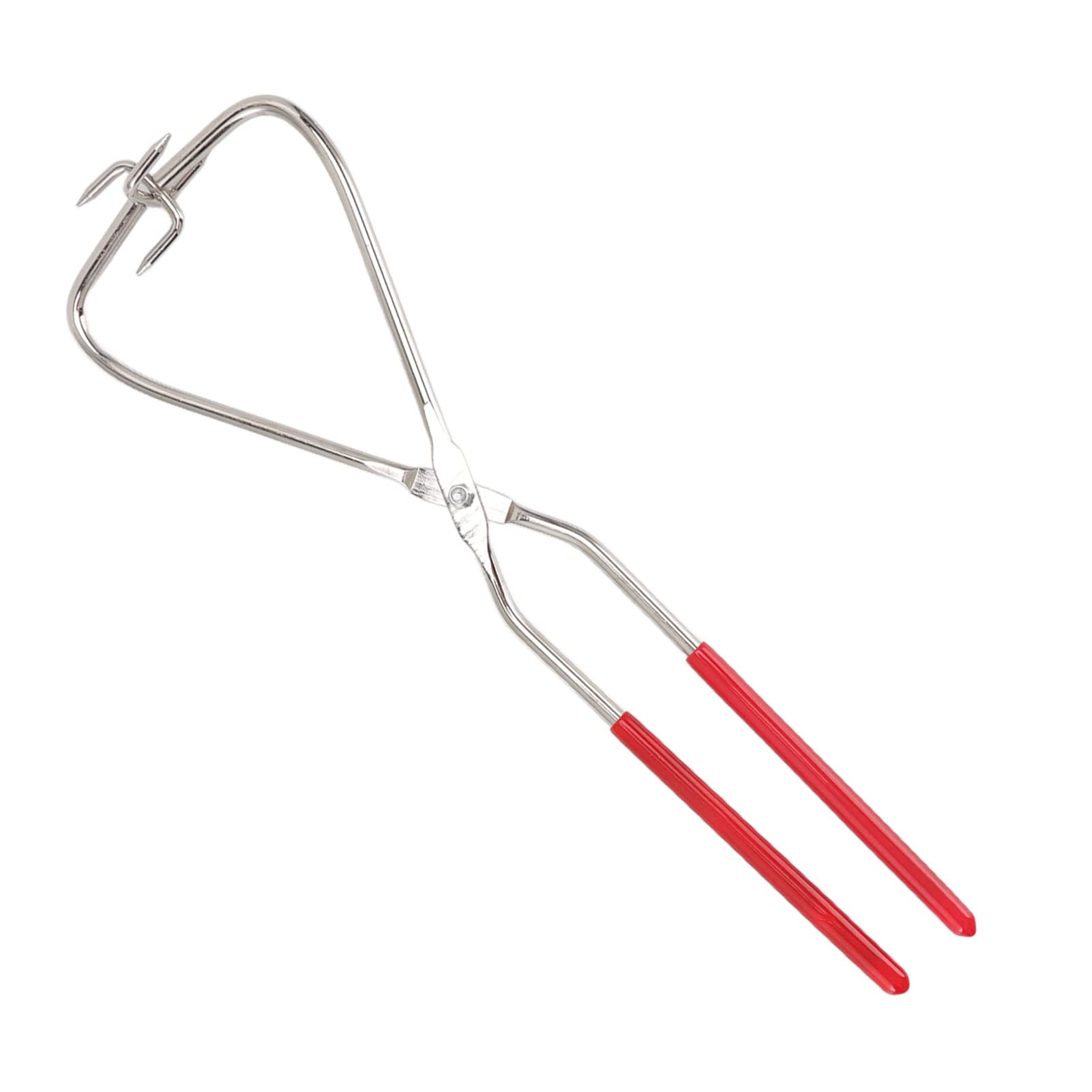 Pottery Tongs, 12.8 X 4.1in DIY Pottery Tool 360 Degree Glaze Blowing Stainless Steel Pottery Sculpture Tongs for Craft