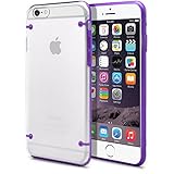 iPhone 6 Plus Case, MagicMobile® [Crystal Clear] Transparent [Ultra Slim] Thin Durable Hard Armor [Glow Series] Glowing Snap-On Cover For Apple iPhone 6 Plus (5.5) with Screen Protector / Purple