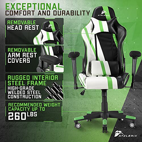 Atelerix Ventris Pulse PU Leather Gaming Chair Desk, Office or