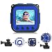 PROGRACE [Upgraded] Kids Waterproof Camera Action Video Digital Camera 1080 HD Camcorder for Boys Toys Gifts Build-in Game(Blue) primary
