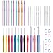 47 PCS Crochet Hooks Set Ergonomic Yarn Needles Kit