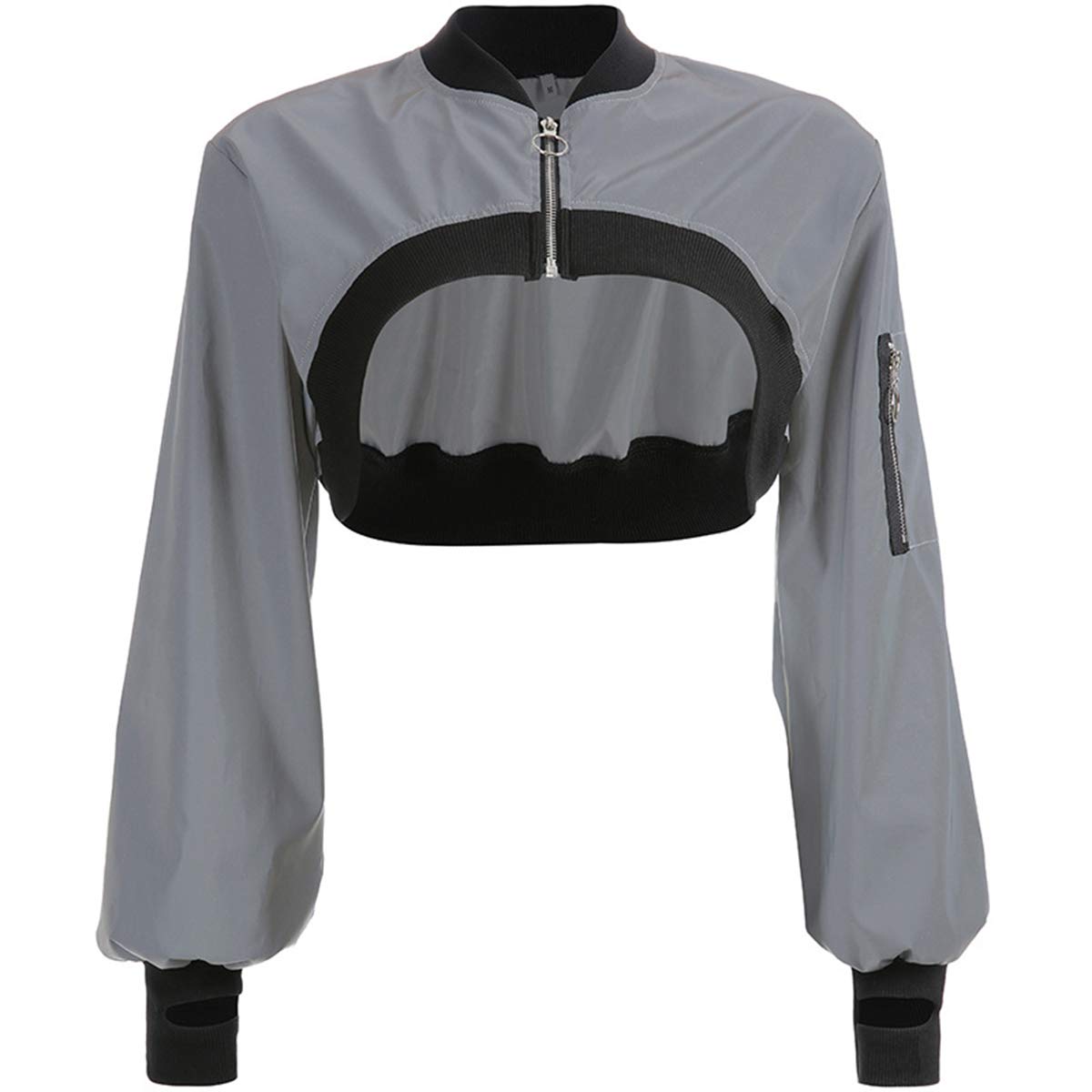 crop top with short jacket