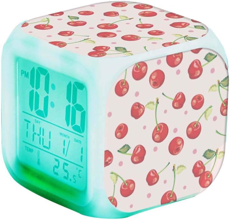 QCNZ1 Teen Alarm Clock Kids Girls Boys LED Digital Bedrooms Alarm Clock