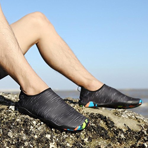 Sunshinehomely Women Men Water Shoes, SHY Quick-Dry Barefoot Men Women Yoga Surf Outdoor Water Sport Diving Swim Beach Snorkeling Socks (US:9.5 (43))