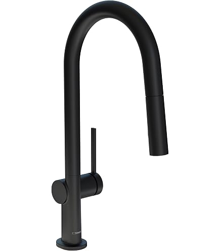 hansgrohe Talis N Black High Arc Kitchen Faucet, Kitchen Faucets