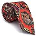 Shlax & Wing Men's Acceossories Necktie Printed Ties Red Paisley Silk Brand New
