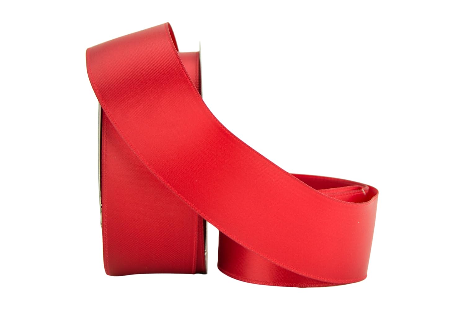 Photo 1 of Ribbon Bazaar Wired Double Faced Satin - Red 1" 25yd