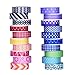 Mudder Colorful Decorative Washi Tapes Washi Masking Tape for Scrapbooks DIY Arts Crafts Office Party Supplies, 20 Pieces