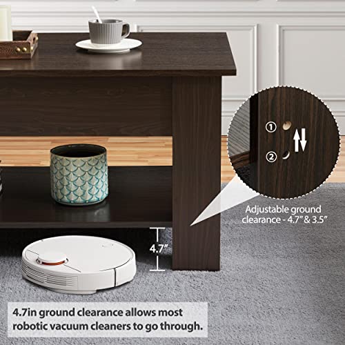 Yaheetech Lift Top Coffee Table with Hidden Compartment and Storage