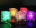 Eruner Multicolor [Ice Cubes Light]-24 Pack of Decorative LED Liquid Sensor Ice Cubes Shape Lights Submersible LED Glow Light Up for Bar Club Wedding Party Champagne Tower Decoration (24 Pack, Cube)