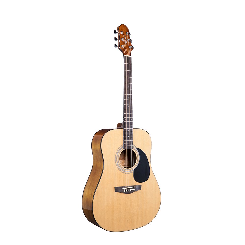 Natural NA Clevan D-10 Acoustic Dreadnought Guitar,
