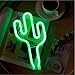LDGJ Neon Sign Bolt Led Wall Light Battery and USB Operated Lights Blue Lightning Neon Signs Light up for The Home,Kids Room,Bar,Party,Christmas,Wedding Cactus ins Popular Green