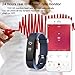 Arbily 【Today promotion】 Fitness Tracker HR, Activity Tracker with Heart Rate Monitor Watch with Step Calorie Counter GPS Tracker Pedometer Watch for Kids Women and Men, Android & iOS（Blue）