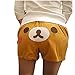 Vobaga Womens San-x Rilakkuma Lounge Pant Sleep Shorts Sleepwear One Size Khaki