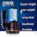 Odear Rechargeable LED Spotlight Handheld Portable searchlight Super Bright Flashlight Outdoor Torch Lantern with Power Bank for Hunting Walk the Dog (Blue)