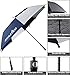 Athletico 68 Inch Automatic Open Golf Umbrella - Extra Large Double Canopy Umbrella is Windproof and Waterproof - Features Ergonomic Rubber Handle (Navy Blue/White, 68 inch)