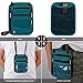 ZOPPEN Rfid Travel Passport Wallet Neck Holder Ultra Slim Stash Money Pouch, Aqua Green