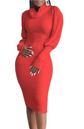 red midi sweater dress