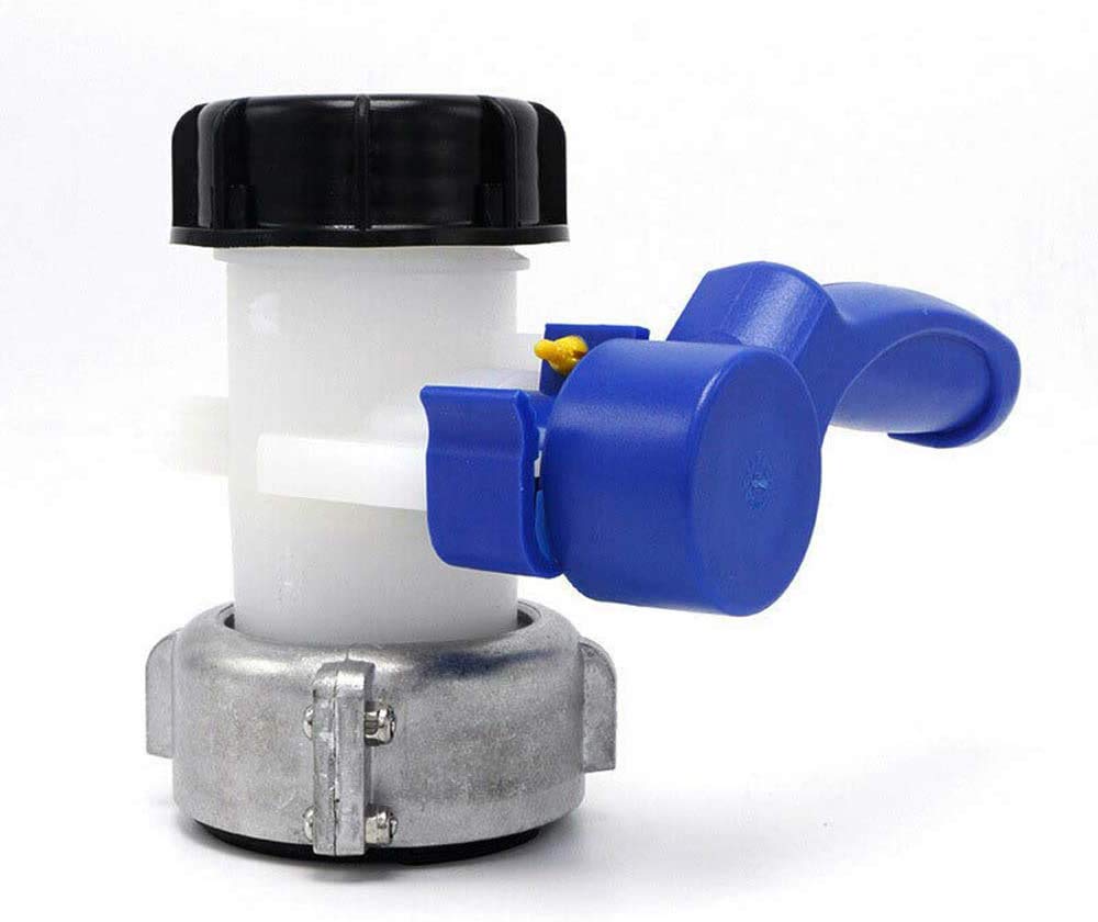 MACHSWON IBC Water Tank 75mm Butterfly Valve Tap Anti-Corrosion IBC Water Tank Adapter DN40 Connector Replacement Valve Fitting