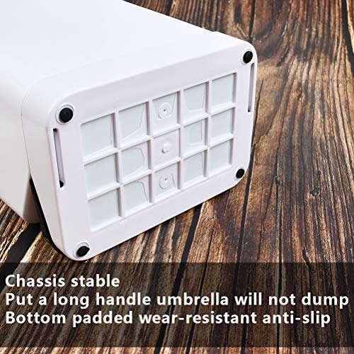 YANSHON Umbrella Stand Rack, Entryway Freestanding Umbrella Stand Holder with Removable Drip Tray, Stored 6 Umbrellas