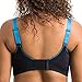 SYROKAN Women's Bounce Control Wirefree High Impact Full Figure Support Sports Bra Black 36DD