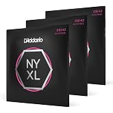 D'Addario NYXL0942-3P Electric Guitar Strings, 09-42, 3 Sets | NYXL electric guitar strings deliver enhanced tuning stability, greater strength, dynamic range, and bright tone.