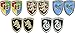 Harry Potter Hogwarts and House Crest Shield Earrings Set of 5