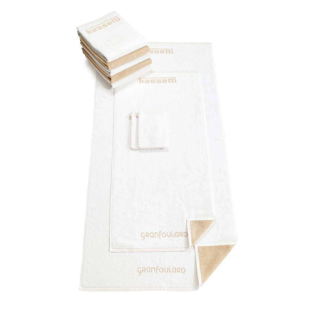 Bassetti Shades Wash Mitt Cotton White 16 x 22 cm