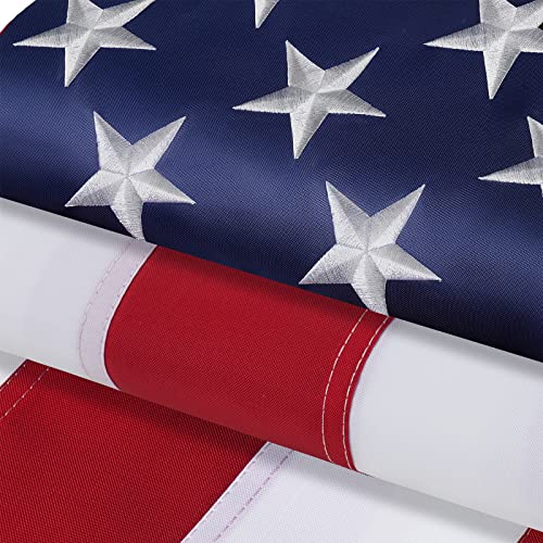 TOPFLAGS American flag 4x6 US Flag Made in USA Heavy Duty Outdoor