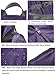 Outlander Packable Lightweight Travel Hiking Backpack Daypack (New Purple)