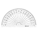 eBoot 36 Pack Plastic Protractor Math Protractors 180 Degrees Protractors for Angle Measurement Student School Office Supply, 4 Inches, Clear