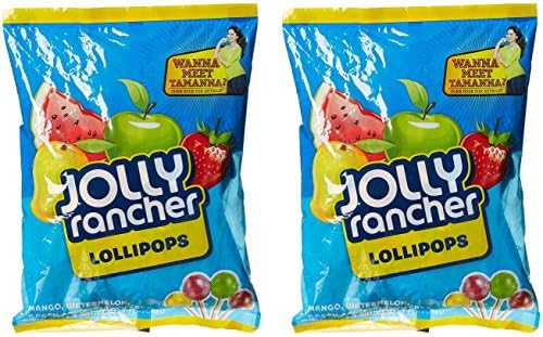 Jolly Ranchers Big Bag Lollypops, 360g - Pack of 2