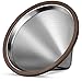 Osaka Stainless Steel Pour Over Coffee Dripper with Double Layered Filter, Paperless and Reusable Cone Shaped Filter for Osaka, Chemex, Hario, Bodum and Other Carafes