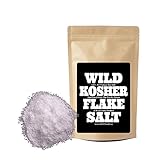 Kosher Flake Sea Salt by Wild Foods, Unrefined, 100% natural, Pacific Ocean Harvested Sea Salt for Cooking, Marinating, Brining, Finishing Healthy Recipes (4 ounce)