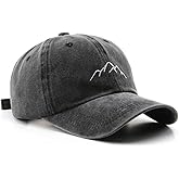 LONGTEN Vintage Baseball Cap for Men Peak Dad Hats Retro Washed Cotton Cap Mountain Sports Cap for Women Adjustable