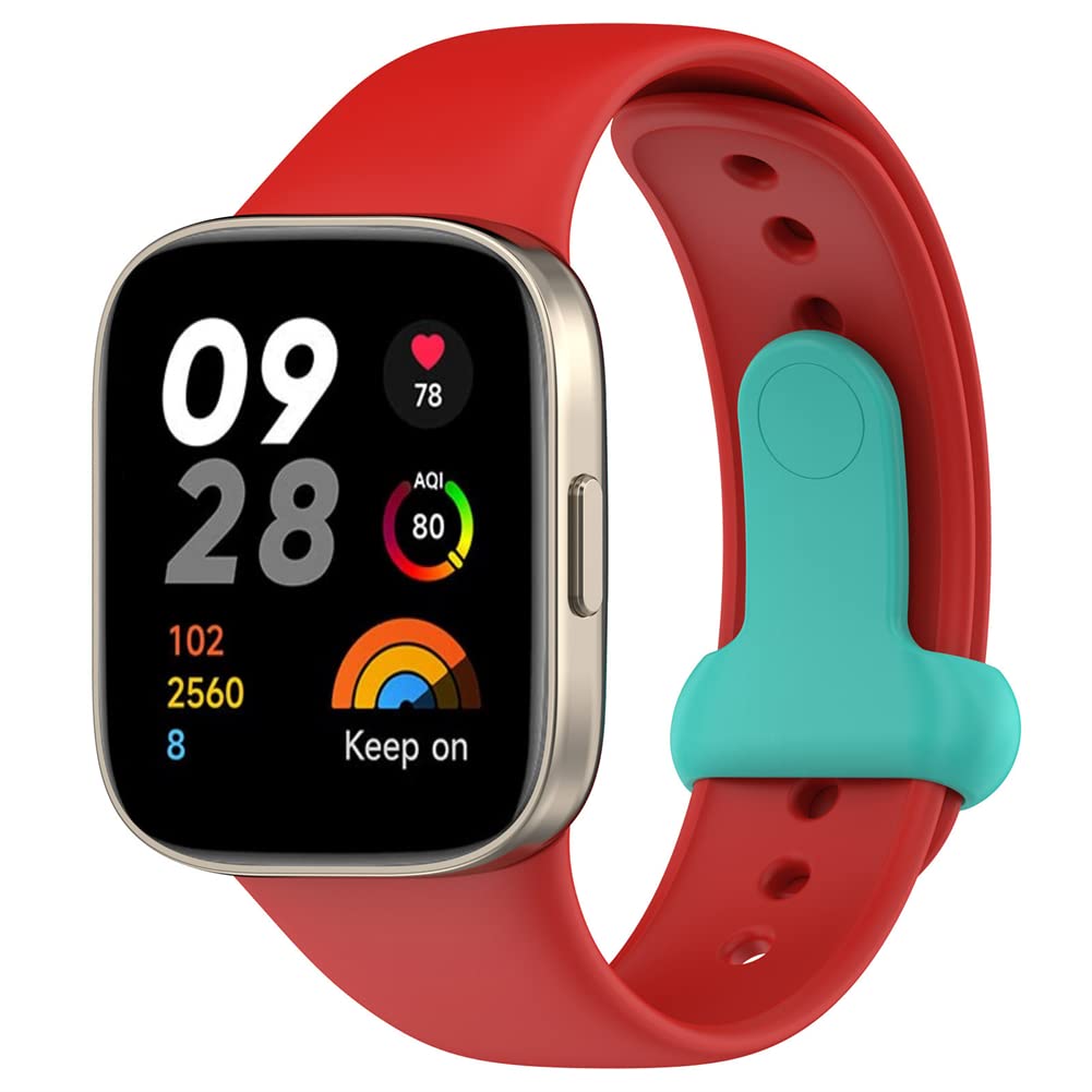 Tyogeephy Strap Compatible with Redmi watch 3/Mi watch Lite 3 Strap, Soft Silicone Sport Replacement Wristband Compatible with Redmi watch 3/Mi watch Lite 3