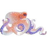 Novelty Small Octopus Hair Clips,Funny Acetate Claw Clip for Women,Cute Ocean Hair Clip,Pink